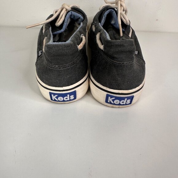 Keds Women's Charcoal Gray Color Canvas Boat Shoes Size 10 - Picture 4 of 8